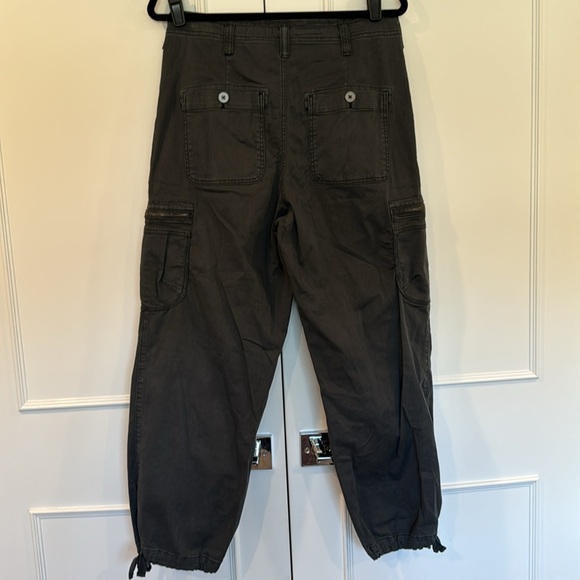 Anthropologie Pilcro The Hiker Charcoal Gray   Utility Cargo Pants Size 29 - Picture 7 of 15